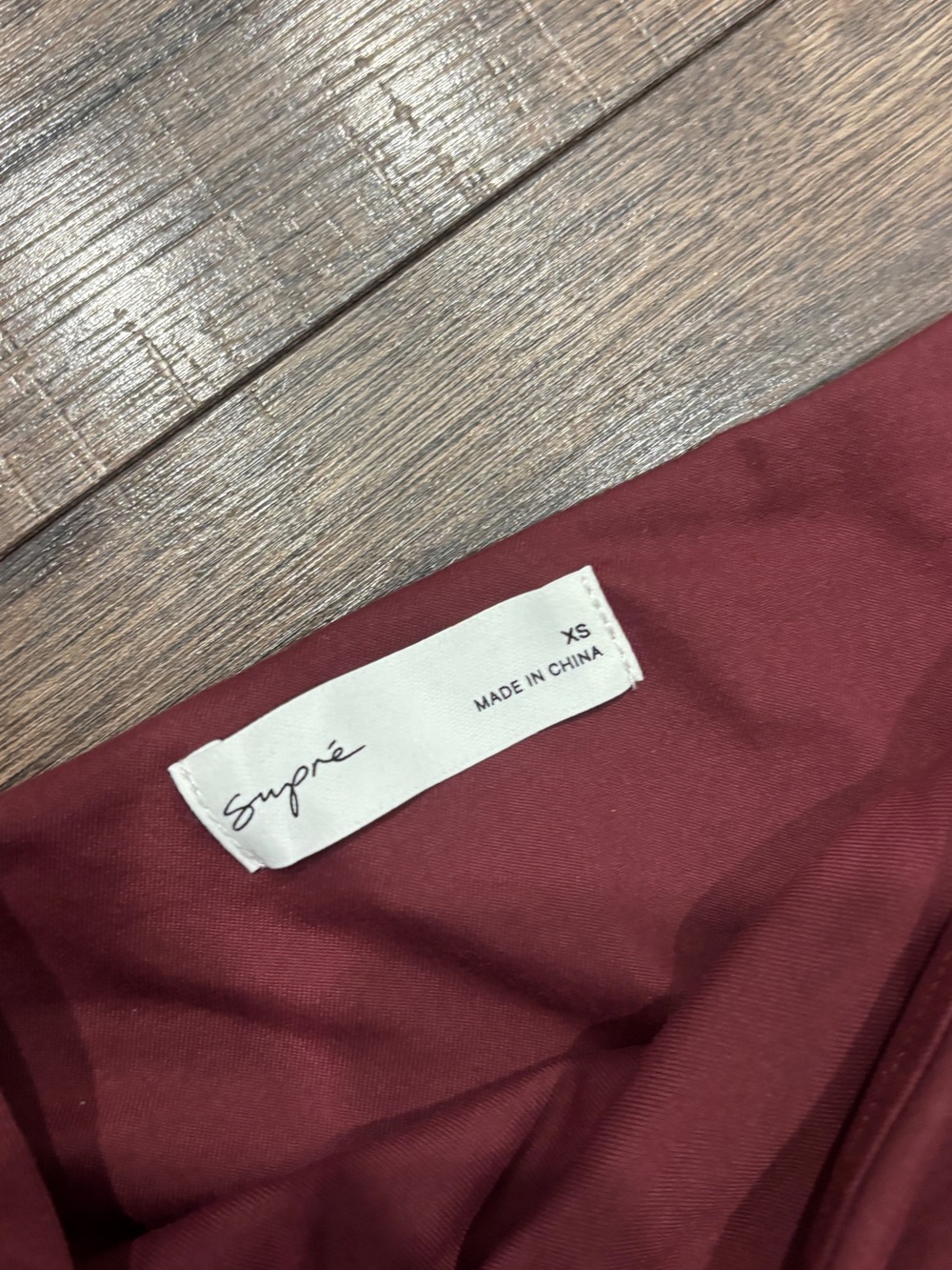 SUPRE Wine Red Top Tank